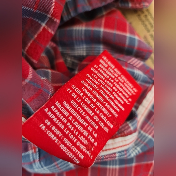 Superdry Plaid Fitted Button Up Shirt sz Small - Picture 8 of 9